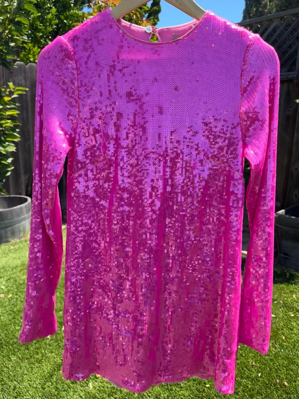 NWT Show Me Your Mumu Maddison Mini Dress in Bright Pink Sequins size XS - Picture 12 of 13
